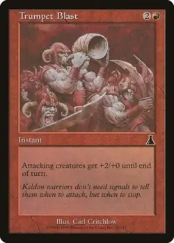 Trumpet Blast - Medium Play MTG Urza's Destiny - Image 1