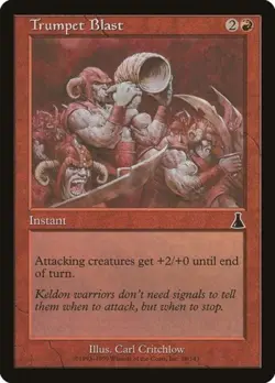 Trumpet Blast - Medium Play MTG Urza's Destiny - Image 2