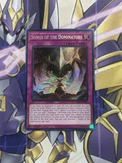 Yugioh Songs Of The Dominators Secret Rare ALIN - Image 1