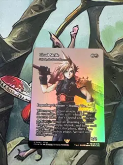 MTG: Cloud Strife (0042) Final Fantasy Borderless Foil PR0XY - Image 1