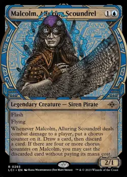 Malcolm, Alluring Scoundrel: MtG Magic Caverns of Ixalan SHOWCASE FOIL - Image 2