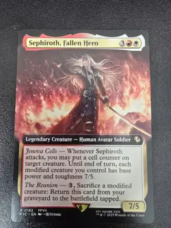 Sephiroth, Fallen Hero (Extended Art) Commander: Final Fantasy Non-Foil - Image 3