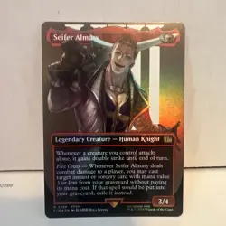 Seifer Almasy NM Borderless Foil MTG Final Fantasy Magic the Gathering Card 389 - Image 1