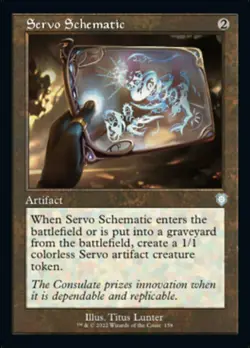MTG-4x-Near Mint, English-Servo Schematic-Commander: The Brothers' War - Image 2