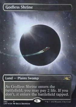 GODLESS SHRINE 282 BOX TOPPER BORDERLESS FOIL UNFINITY MTG NM (yourdeckbuilder) - Image 2
