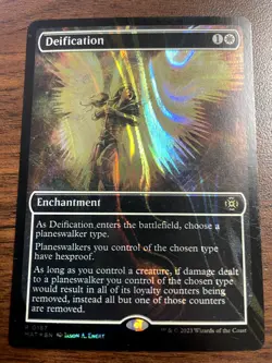 MTG - Deification 187 - Halo Foil Showcase Rare MOM: The Aftermath Near Mint - Image 1