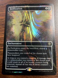 MTG - Deification 187 - Halo Foil Showcase Rare MOM: The Aftermath Near Mint - Image 3