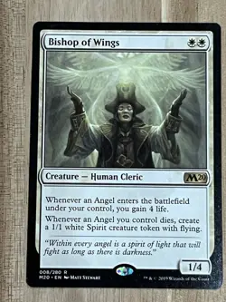 Awesome Magic The Gathering MTG Card Bishop Of Wings 008/280 LP - Image 1