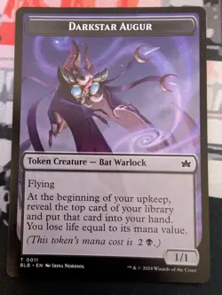Darkstar Augur Token - Bloomburrow - NM T0011 MTG BLB - Image 2