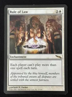 1x MTG Rule of Law - Mirrodin (MRD) #19 - Magic the Gathering - Image 3