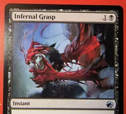 MTG: MAGIC- *INFERNAL GRASP* MID, 107/277 REGULAR  /NM / UNCOMMON - Image 2