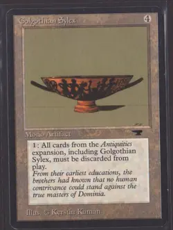 Magic The Gathering Antiquities GOLGOTHIAN SYLEX Rare MTG - Image 1