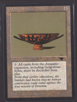Magic The Gathering Antiquities GOLGOTHIAN SYLEX Rare MTG - Image 3