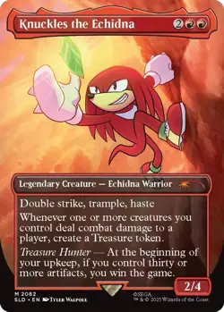 IN HAND - Knuckles the Echidna ✨NON-FOIL✨ Secret Lair x Sonic - NM Magic MTG - Image 2