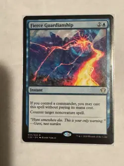Mtg - Fierce Guardianship- Commander 2020 - NM - Image 1