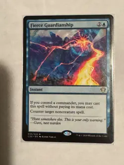 Mtg - Fierce Guardianship- Commander 2020 - NM - Image 3