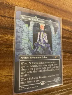 MTG✨SOLEMN SIMULACRUM Brdless/Ext Art 🌌 FOIL✨SLD BONUS Card MINT RARE Unplayed - Image 3