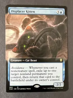 NM Extended Art Displacer Kitten, MTG, Baldur's Gate, Magic, 560 - Image 2