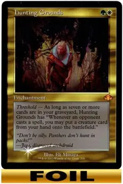 1x - Hunting Grounds - RETRO FRAME FOIL - Dominaria Remastered - NM MTG - Image 2