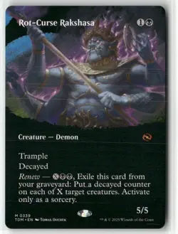 Rot-Curse Rakshasa (Borderless) 339 NM MTG Tarkir: Dragonstorm Magic - Image 1
