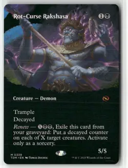 Rot-Curse Rakshasa (Borderless) 339 NM MTG Tarkir: Dragonstorm Magic - Image 4