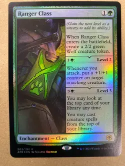 MTG 1x FOIL Ranger Class # 202 Adventures in the Forgotten Realms Magic x1 NM - Image 1