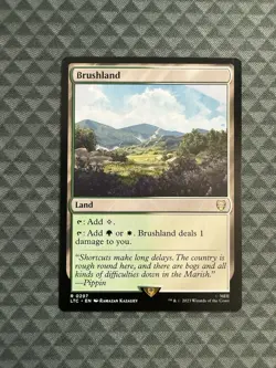 MTG Brushland #0297 Rare Commander: The Lord of the Rings (LTC) - Image 1