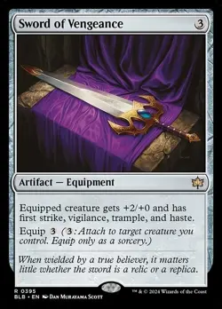 MTG - 4 x Sword of Vengeance - Bloomburrow - Playset 4x x4 - Image 2