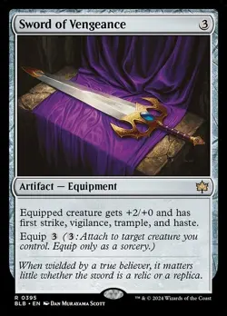 MTG - 4 x Sword of Vengeance - Bloomburrow - Playset 4x x4 - Image 4