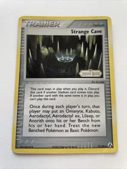 Strange Cave Trainer 77/92 - EX Legend Maker - STAMPED - Holo - Uncommon - MP - Image 2