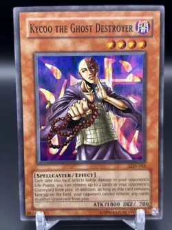 Yugioh Kycoo The Ghost Destroyer Super Rare LON-062 LP Unlimited - Image 2