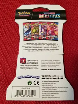 Battle Styles Pokemon Sword & Shield Booster Green Pokemon On The Cover - Image 2