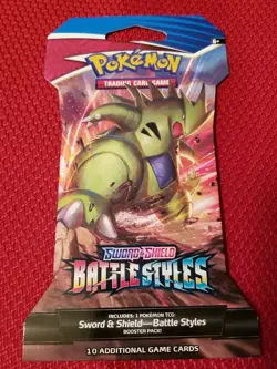 Battle Styles Pokemon Sword & Shield Booster Green Pokemon On The Cover - Image 3