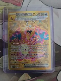Charizard EX 228/197 Obsidian Flames Full Art Gold Hyper Rare Pokemon Card - Image 1