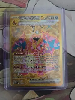 Charizard EX 228/197 Obsidian Flames Full Art Gold Hyper Rare Pokemon Card - Image 3