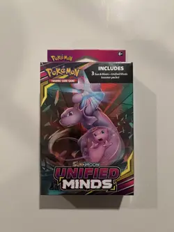 Unified Minds Hanger Box 3 Booster Packs Blister Sealed Brand New Pokemon - Image 1
