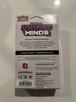 Unified Minds Hanger Box 3 Booster Packs Blister Sealed Brand New Pokemon - Image 6