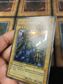 Gate Guardian FADED MISPRINT MRD-000 Metal Raiders Yugioh Secret Rare - Image 3
