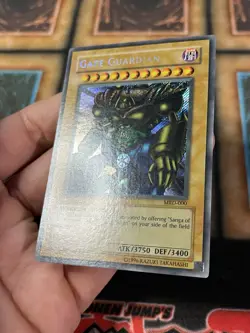 Gate Guardian FADED MISPRINT MRD-000 Metal Raiders Yugioh Secret Rare - Image 4