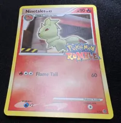 Ninetales 3/16 RUMBLE Stamped Promo Pokemon Card - NM - Image 4