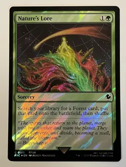 Nature's Lore Surge Foil Commander: Final Fantasy MTG 0311 - Image 1