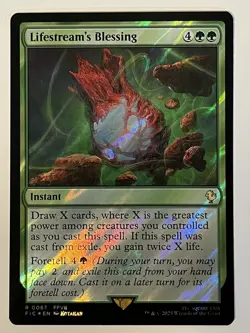Lifestream's Blessing Surge Foil Commander: Final Fantasy MTG 0067 Rare - Image 1