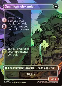 FINAL FANTASY CRYSTAL FRAGMENTS SUMMON: ALEXANDER FOIL BORDERLESS U 357 FIN MTG - Image 2