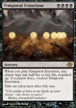 Slightly Played, English - 1 x MTG Temporal Extortion Planar Chaos - Image 1