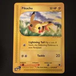 Pikachu 124/165 Expedition Base Set Pokemon S234 - Image 1