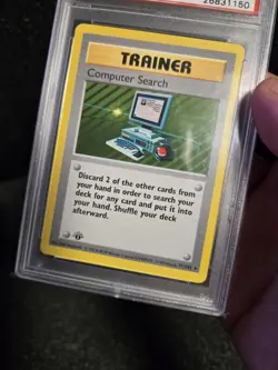 PSA 10 1999 Pokemon Game Base Set 1st Edition Computer Search Shadowless Rare  - Image 4