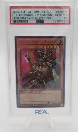 YuGiOh CHAOS COMMAND MAGICIAN #LDS3-EN083 ULTRA RARE PSA 10 GEM 1st ED-2022 - Image 1