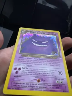 Pokemon Neo Destiny Dark Gengar Holo Card 6/105 MP Condition - Image 2