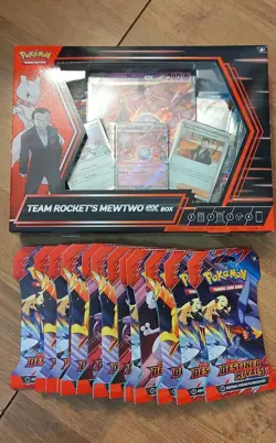 Pokemon tcg destined rivals (13 Booster Packs) Mewtwo & Charizard Box - Image 1
