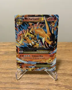 2014 Pokemon TCG Mega M Charizard EX #13 XY Flashfire LP - Image 1